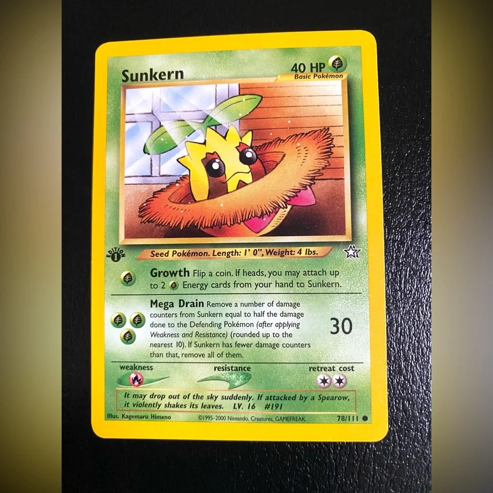 Pokemon 1st Edition Pokemon Card Sunkern 78/111 - Picture 3 of 9